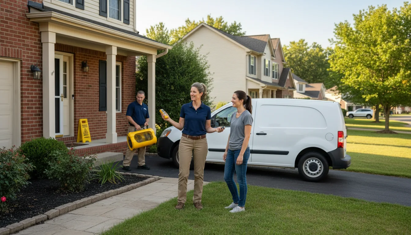 Residential water damage restoration in Kimball, NE